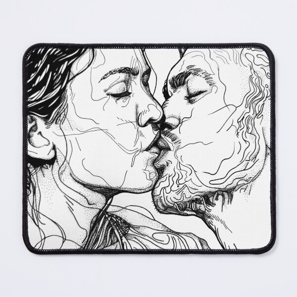 Item preview, One Last Kiss, 21 x 29 cm, ink on paper, 2025 designed and sold by oanaunciuleanu.