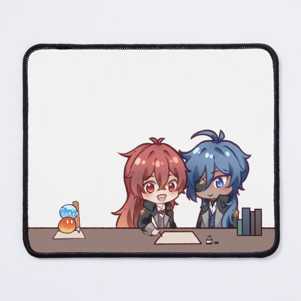 Item preview, Kaeya & Diluc studying designed and sold by hungryBritty.