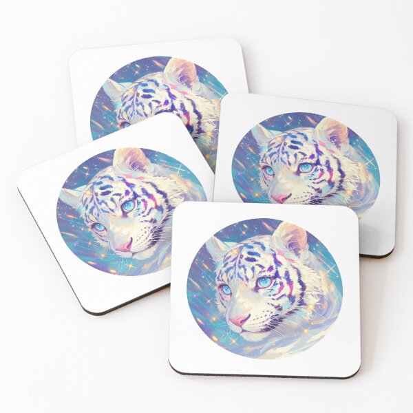 Item preview, Cute galaxy White Tiger designed and sold by SMARTKIT  DESIGNAGENCY.