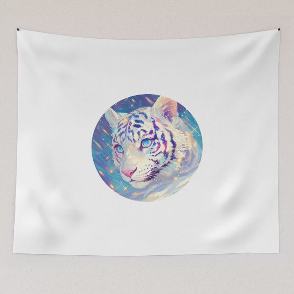 Item preview, Cute galaxy White Tiger designed and sold by SMARTKIT  DESIGNAGENCY.