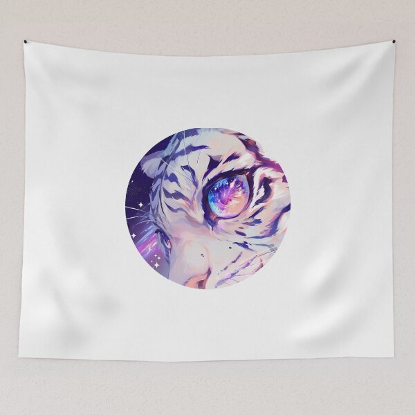Item preview, Cute galaxy White Tiger designed and sold by SMARTKIT  DESIGNAGENCY.