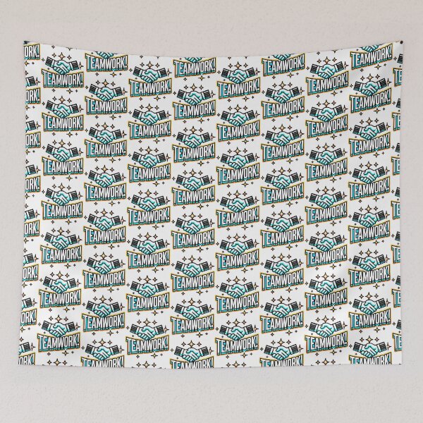 Item preview, Teamwork Handshake Typography designed and sold by Akioos.