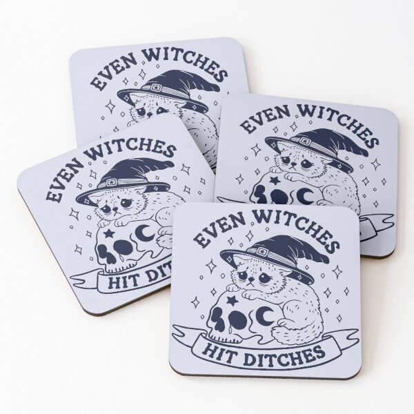 Item preview, Even Witches Hit Ditches designed and sold by Itouchedabee.