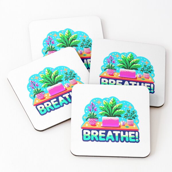 Item preview, Breathe Indoor Plants Typography designed and sold by Akioos.