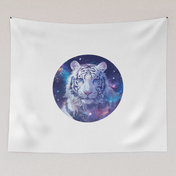 Item preview, Cute galaxy White Tiger designed and sold by SMARTKIT  DESIGNAGENCY.