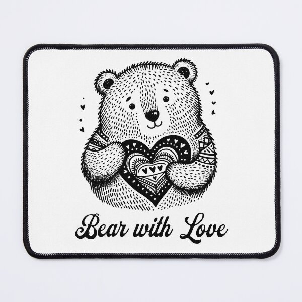 Item preview, Bear with love, Gift for Girl friend, Gift for Boy friend, Valentines day gift designed and sold by DekoDesignsHub.