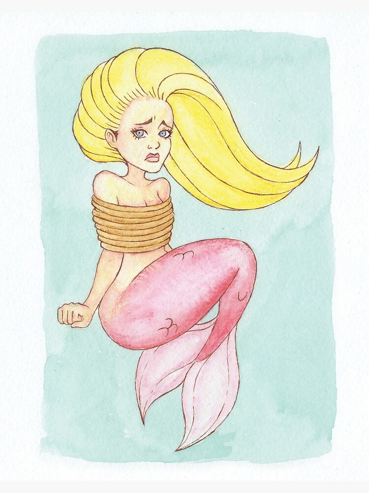 MerMay 2018: May 30th - Captured Mermaid | Art Board Print