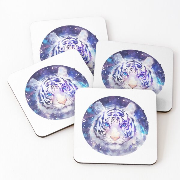 Item preview, Cute galaxy White Tiger designed and sold by SMARTKIT  DESIGNAGENCY.