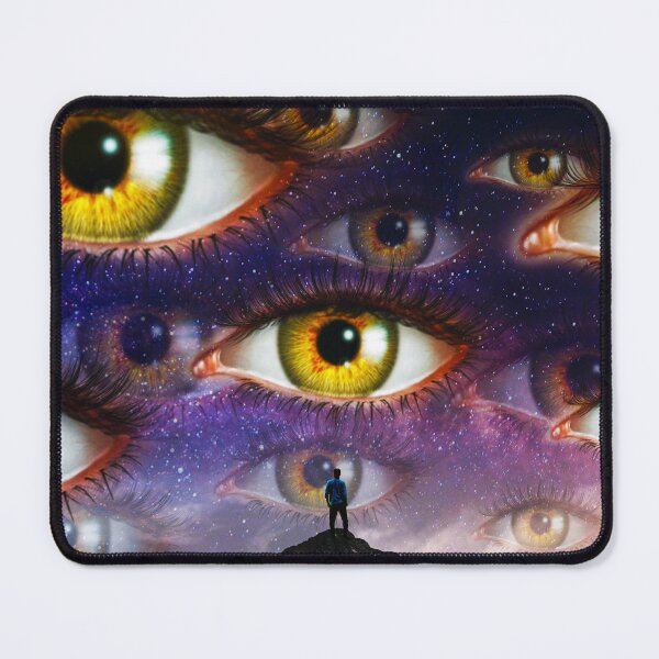 Item preview, Gaze Eternal: A Surreal Sci-Fi Artwork of Eyes in the Sky designed and sold by seamless.