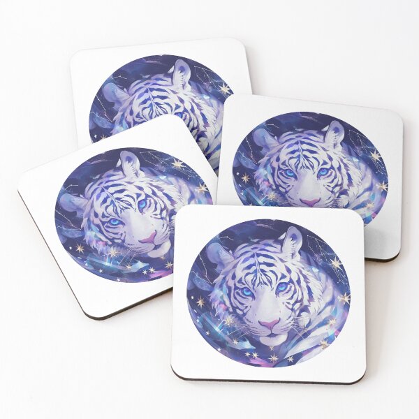 Item preview, Cute galaxy White Tiger designed and sold by SMARTKIT  DESIGNAGENCY.