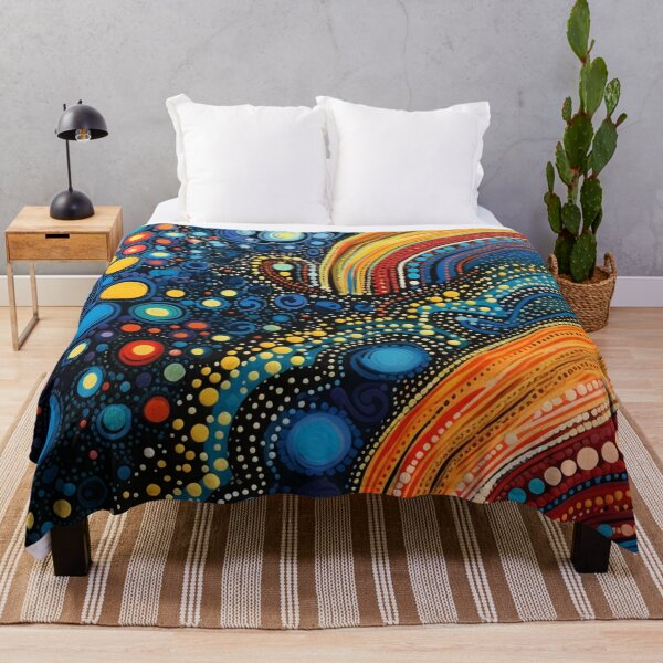 Item preview, Aboriginal Inspired Dot Art - Fire and Ice designed and sold by GrinGalore.