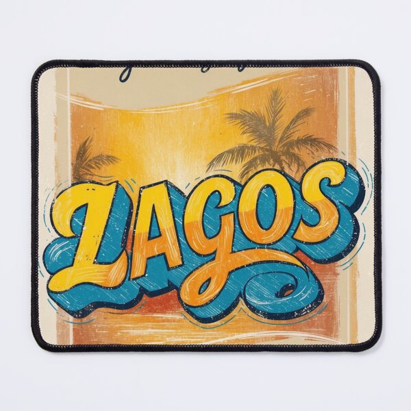 Item preview, Greetings from Lagos Vintage Travel Retro Postcard Design designed and sold by TravelPostcardGems.