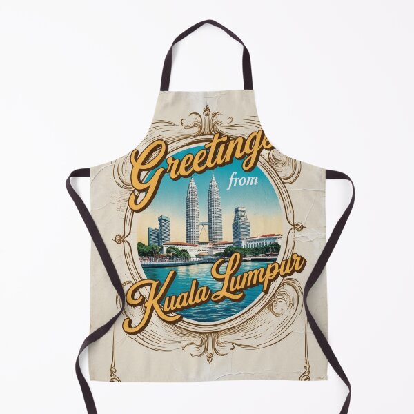 Item preview, Greetings from Kuala Lumpur Vintage Travel Retro Postcard Design designed and sold by TravelPostcardGems.
