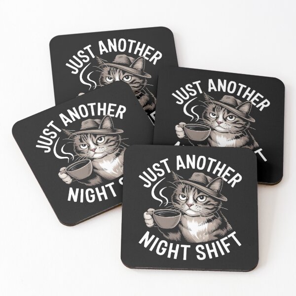 Item preview, Just Another Night Shift Cat designed and sold by Davidpama.
