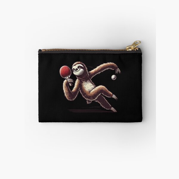 Item preview, Sloth Cartoon Funny Table Tennis Game designed and sold by LuminOrb.