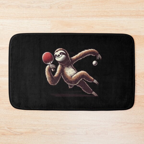 Item preview, Sloth Cartoon Funny Table Tennis Game designed and sold by LuminOrb.