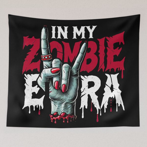Item preview, in my zombie era – Scary and Gothic Undead Design for Horror Fans designed and sold by DrawHandArt.