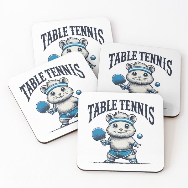 Item preview, Hamster Retro Vintage Table Tennis Fun designed and sold by LuminOrb.
