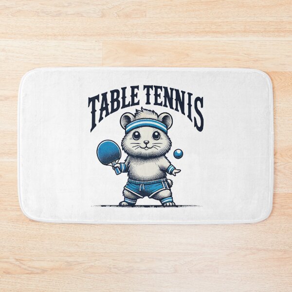 Item preview, Hamster Retro Vintage Table Tennis Fun designed and sold by LuminOrb.