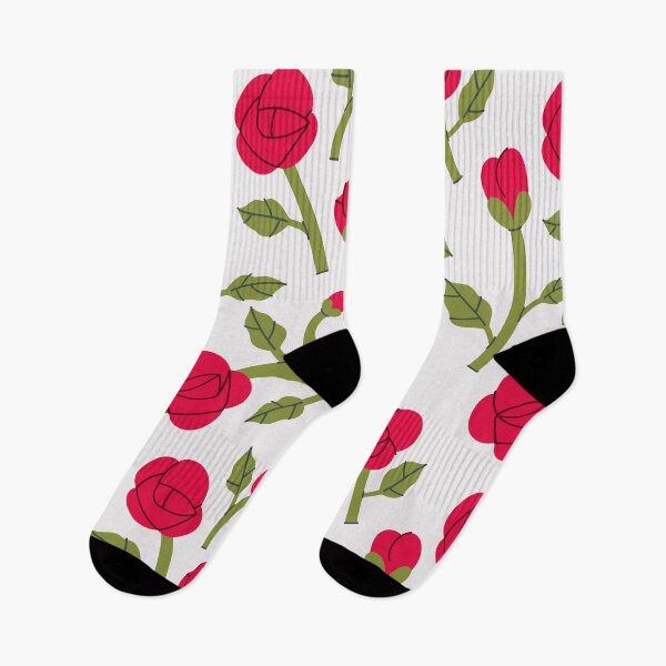 Item preview,  simple red roses on a white background. designed and sold by burbura.