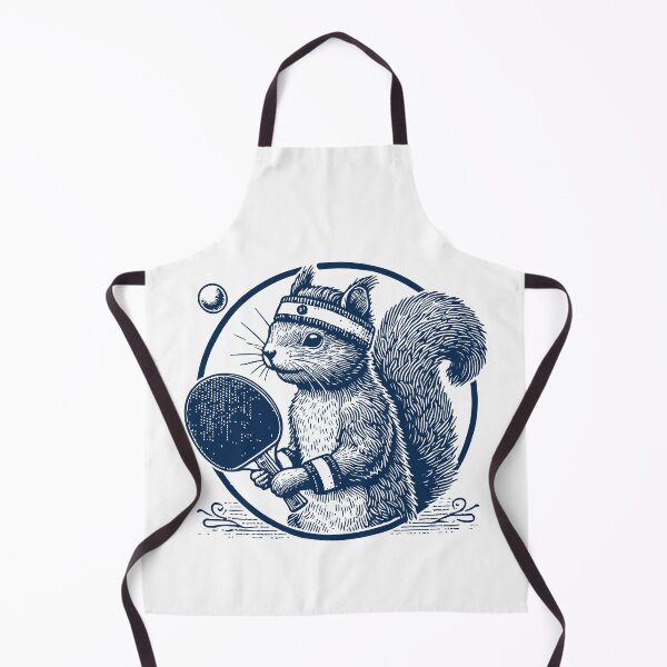 Item preview, Vintage Table Tennis Squirrel Motif designed and sold by LuminOrb.