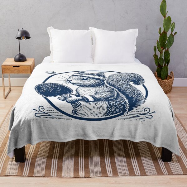 Item preview, Vintage Table Tennis Squirrel Motif designed and sold by LuminOrb.