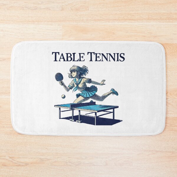 Item preview, Anime Retro Table Tennis Player Schoolgirl designed and sold by LuminOrb.