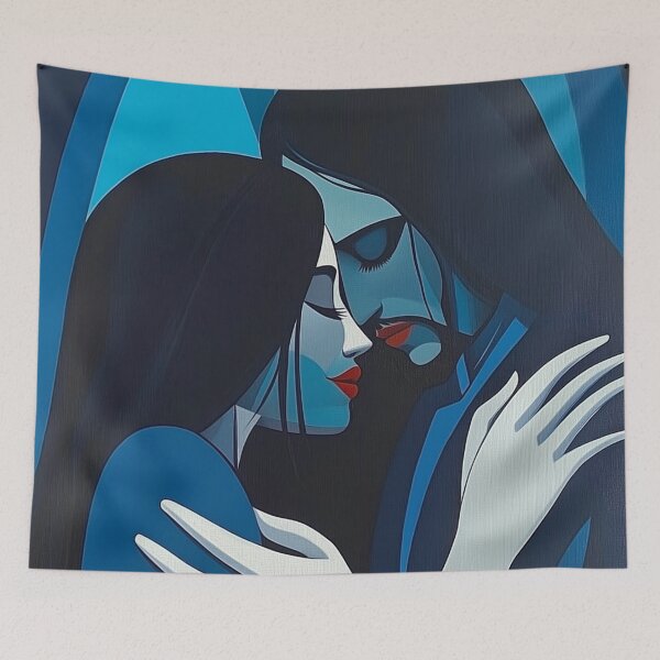 Item preview, Jesus Looking Dude. Couple embracing design. designed and sold by Shoot-The-Moon.