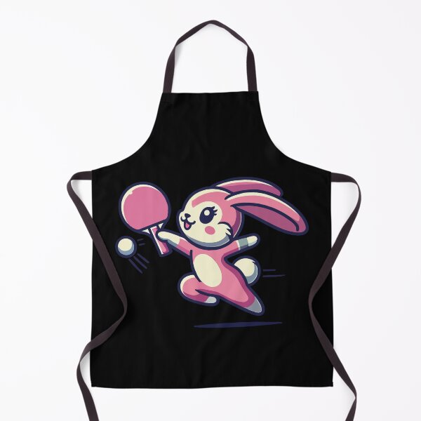 Item preview, Kawaii Bunny Playing Table Tennis Cute designed and sold by LuminOrb.