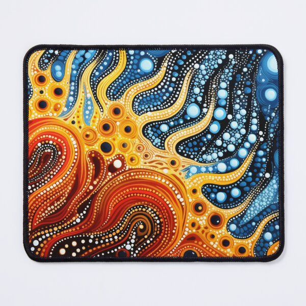 Item preview, Aboriginal Inspired Dot Art - Fiery Ice designed and sold by GrinGalore.