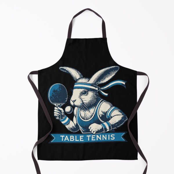 Item preview, Rabbit Table Tennis Master Vintage Retro Style designed and sold by LuminOrb.