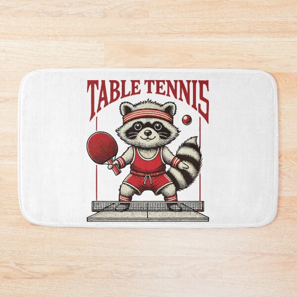 Item preview, Table Tennis Raccoon For Sports Fans designed and sold by LuminOrb.