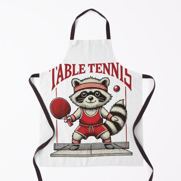 Item preview, Table Tennis Raccoon For Sports Fans designed and sold by LuminOrb.