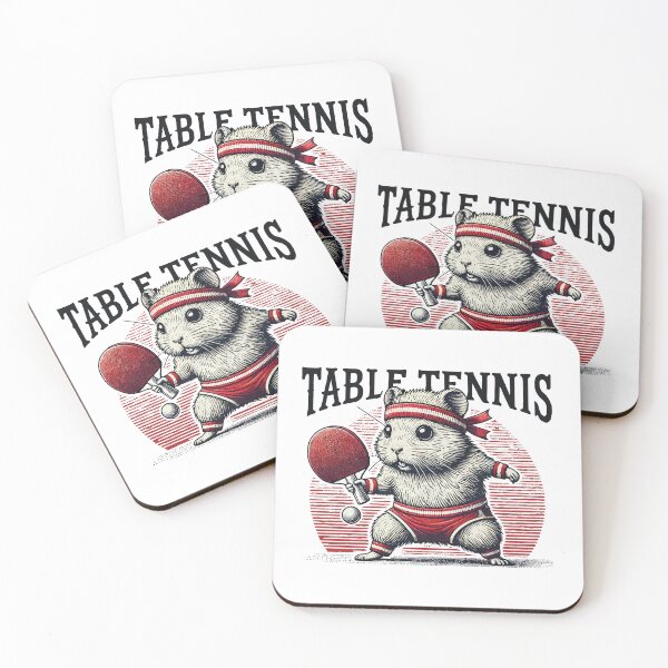 Item preview, Table Tennis Hamster Retro Vintage Table Tennis designed and sold by LuminOrb.
