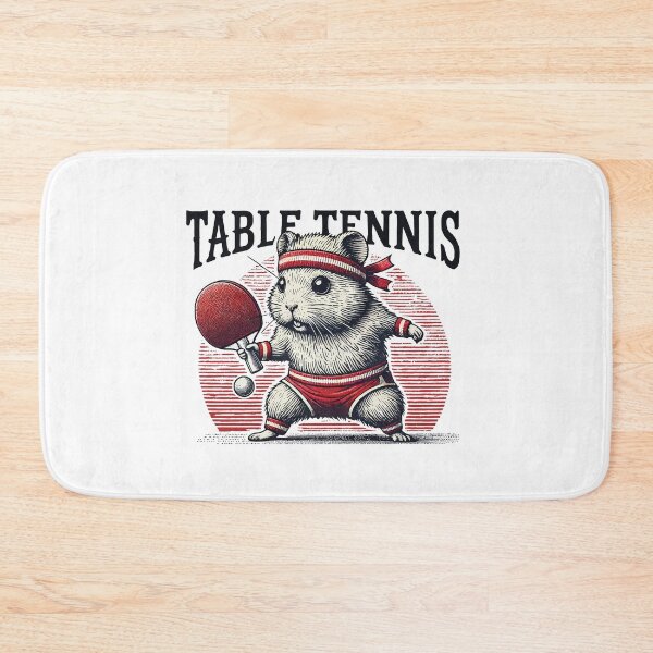 Item preview, Table Tennis Hamster Retro Vintage Table Tennis designed and sold by LuminOrb.