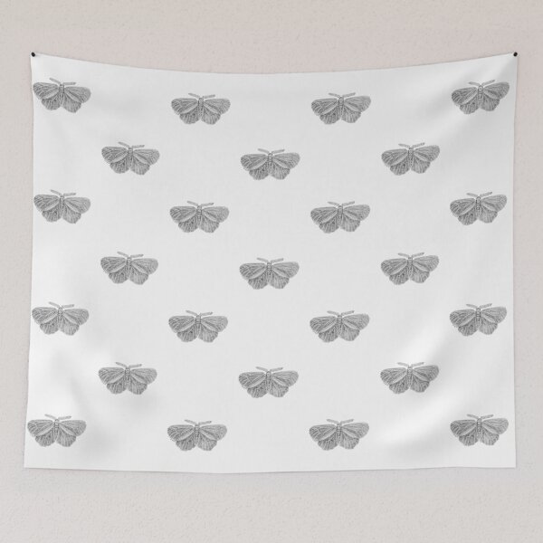 Item preview, Stippling moth drawing designed and sold by aartbylilli.