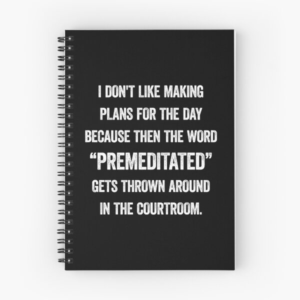 Item preview, I Don't Like Making Plans Premeditated Funny designed and sold by WhistleCloset.