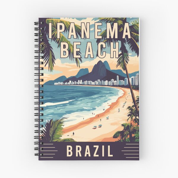 Item preview, Explore Vibrant Ipanema Beach in Brazil - Travel Art designed and sold by turtlestart.