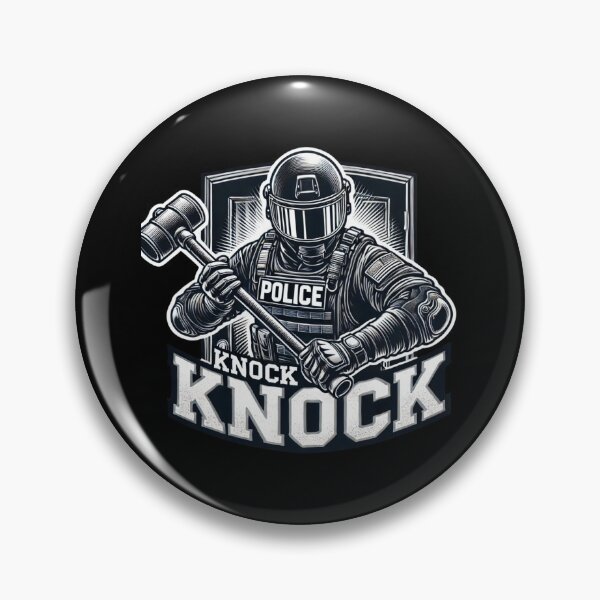 Item preview, Knock Knock Police SWAT Team entry funny logo designed and sold by BestDetailer.