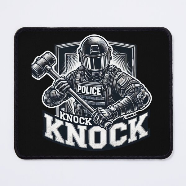 Item preview, Knock Knock Police SWAT Team entry funny logo designed and sold by BestDetailer.