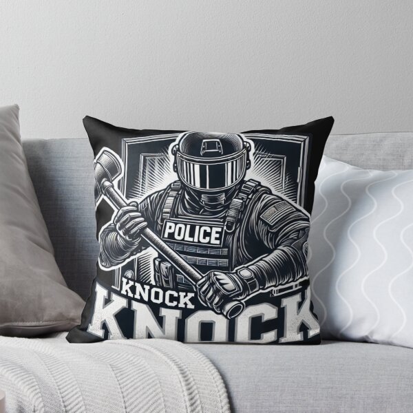 Item preview, Knock Knock Police SWAT Team entry funny logo designed and sold by BestDetailer.