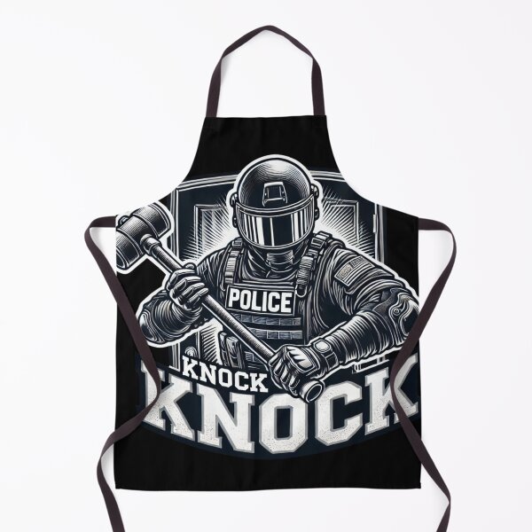 Item preview, Knock Knock Police SWAT Team entry funny logo designed and sold by BestDetailer.