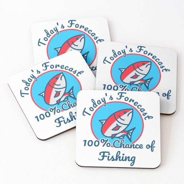 Item preview, Todays forecast 100% chance of fishing designed and sold by MOPAROdesign.