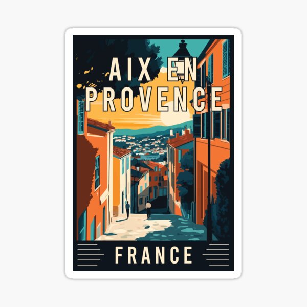 Item preview, Explore Charming Aix-en-Provence in France - Travel Art designed and sold by turtlestart.