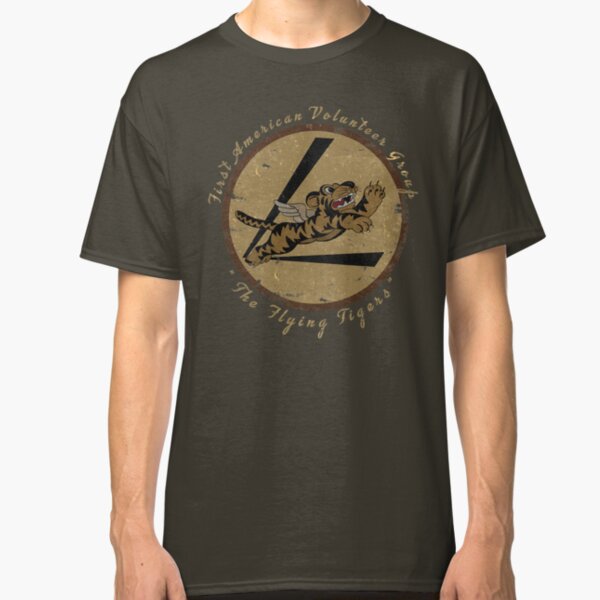 Flying Tigers Squadron WWII "Leather Patch" Design Classic T-Shirt