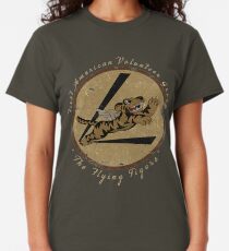 Flying Tigers Squadron WWII "Leder Patch" Design Classic T-Shirt