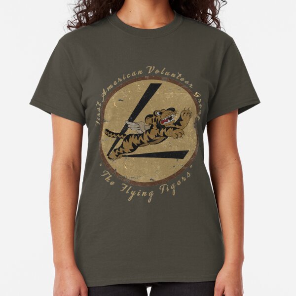 Flying Tigers Squadron WWII "Leather Patch" Design Classic T-Shirt