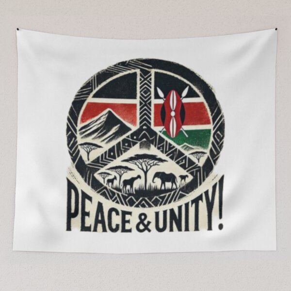 Item preview, Kenya, PEACE & UNITY designed and sold by Shs-Kenya.