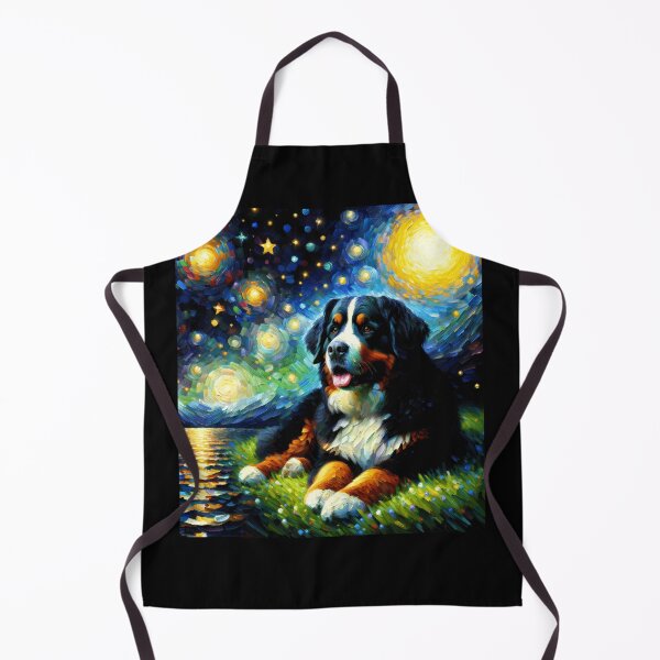 Artikelvorschau, Sternennacht Berner Sennenhund Van Gogh Lover entworfen und verkauft von Kimberley King Art King Art.