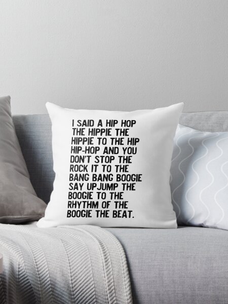 Vista previa del artículo con la obra «Rappers Delight - Arte lírico de Sugar Hill Gang - Póster de música hip hop - Canción clásica de rap - Dije un hip hop», diseñado y vendido por HoneymoonHotel.